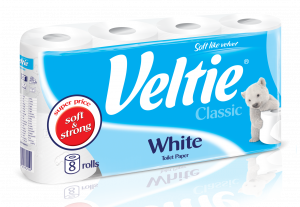 Veltie Classic Bath Tissue White 8rolls 144sh